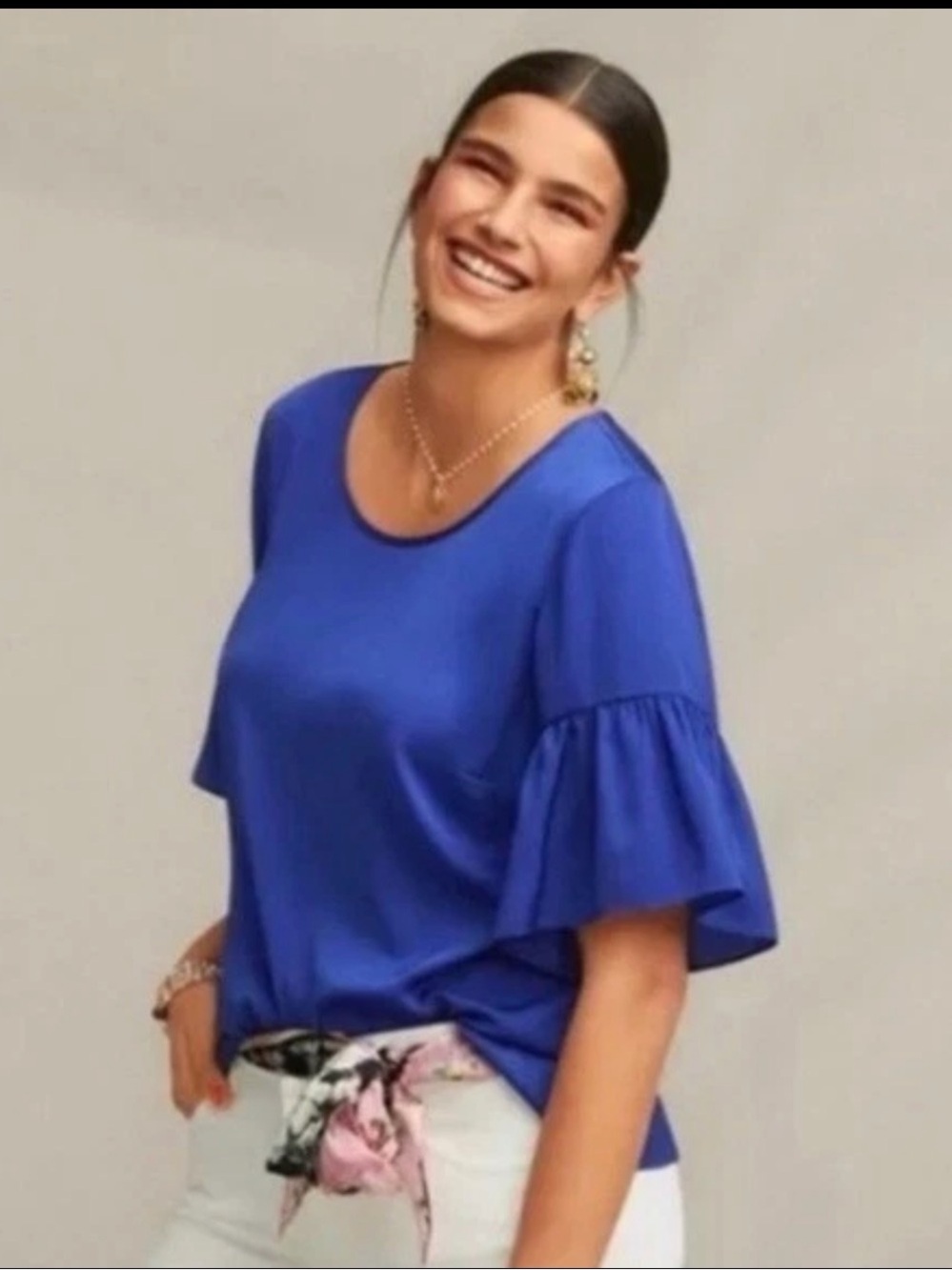 NWOT CAbi Rhyme Blouse